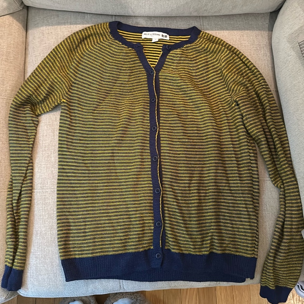 Small crew neck cardigan